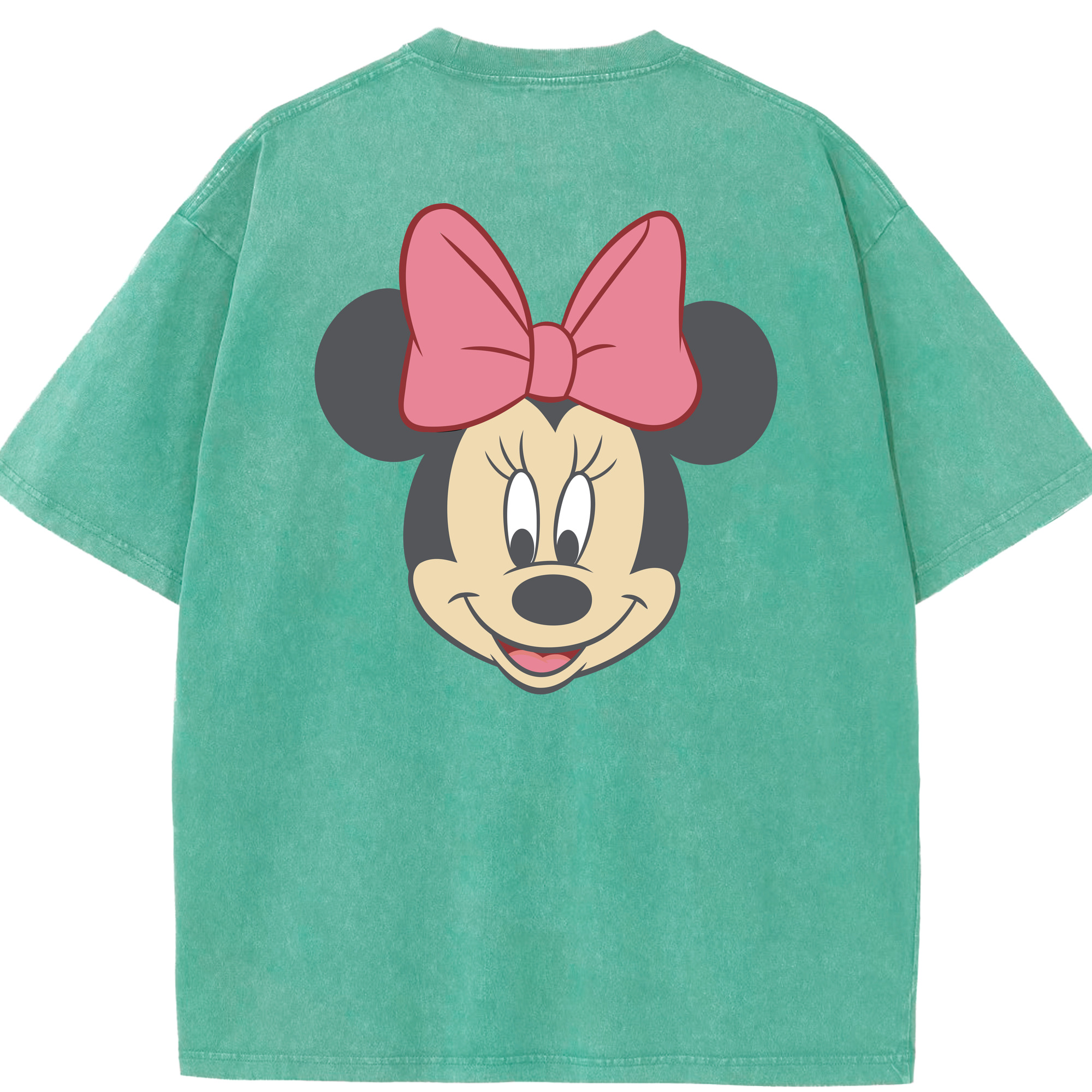 （画像用） ミッキーマウス Mickey Mouse 綿100% ヴィンテージ風 半袖Tシャツ（背面プリント）